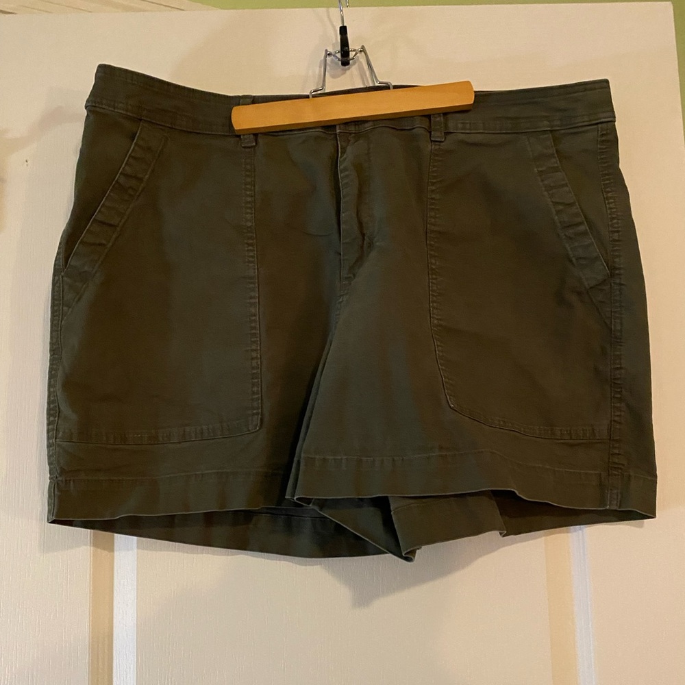 Woman’s s cotton shorts by A New Day in size 20w in hunter green